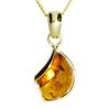 Kette mit Anhänger OSTSEE-SCHMUCK "Ostsee-Schmuck Kette mit Anhänger Jula 23 mm" Gr. 45, gold (goldfarben), Halsketten, Damen, 45cm, Gelbgold 333, L: 42cm