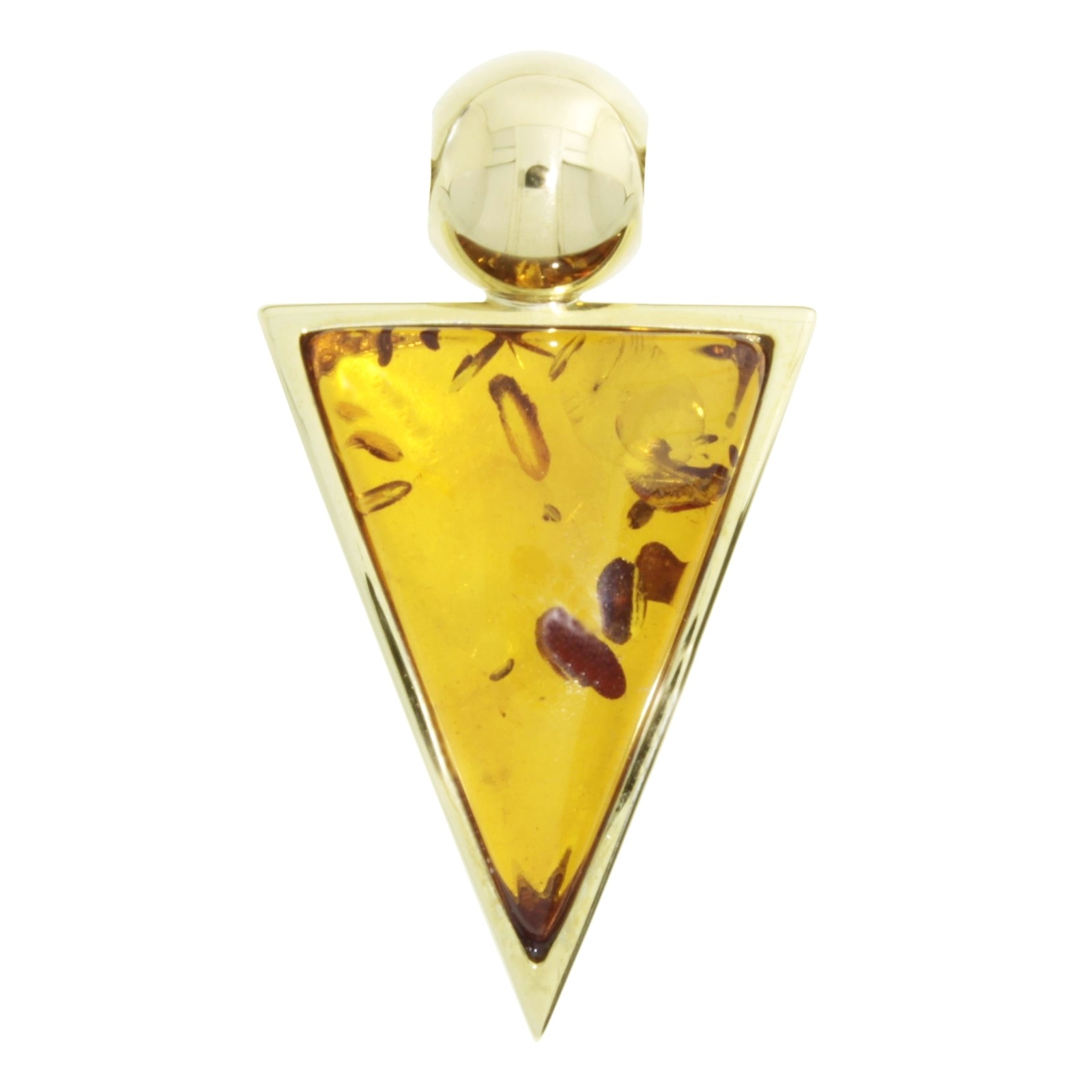 Kettenanhänger OSTSEE-SCHMUCK "Ostsee-Schmuck Anhänger Gleiter-Classic 39x22 mm", gelb, Schmuckanhänger, Damen, 39 x 22mm, Gelbgold 333, 5,8 g, Kettenanhänger