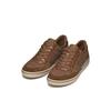 Sneaker GEOX "U ELVER", Herren, Gr. 47, braun, Synthetik, Textil, Leder, casual, Schuhe, Schnürschuh, Freizeitschuh mit Textilfutter