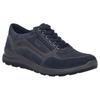 Sneaker JOSEF SEIBEL "Marley 50", Herren, Gr. 45, blau (dunkelblau, kombi), Leder, casual, Schuhe, Schnürschuh, Komfortschuh mit zusätzlichem Reißverschluss