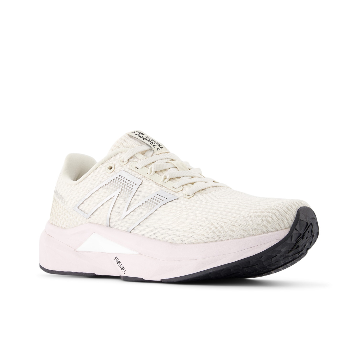Laufschuh NEW BALANCE "FUELCELL PROPEL V5", Damen, Gr. 40, rosa (linen, pink granite, sea salt), Synthetik, Schuhe Laufschuh