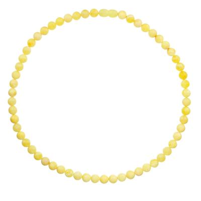 Gliederkette OSTSEE-SCHMUCK "Ostsee-Schmuck Kette Kugel 8 mm Kette Kugel 8 mm" Gr. 42, gelb, Halsketten, Damen, 42cm, Bernstein, L: 42cm Image