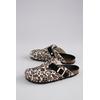 Clog ANISTON SHOES, Damen, Gr. 39, beige (beige, schwarz), Filz, animal-print, klassisch, Schuhe, Clog, Hausschuh, Homeslipper, verstellbare Schnalle - NEUE KOLLEKTION
