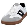 Sneaker BUGATTI, Herren, Gr. 40, grau (weiß, grau), Lederimitat, casual, Schuhe, Retro Sneaker, Schnürschuh, Freizeitsneaker mit softem Schaftrand