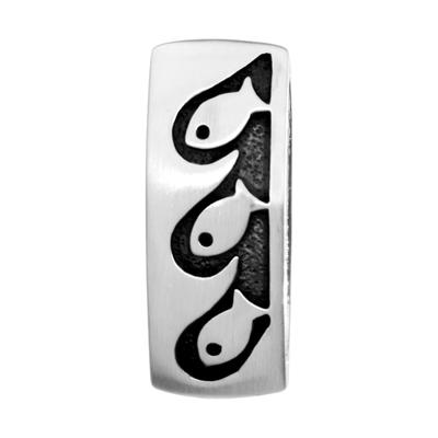 Ketten-Anhänger OSTSEE-SCHMUCK "Ostsee-Schmuck Anhänger Gleiter-Fisch Anhänger Gleiter-Fisch", weiß, Schmuckanhänger, Damen, 33 x 12mm, Silber 925 (Sterlingsilber), 11.8 g Image