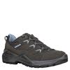 Wanderschuh LOWA "SIRKOS EVO GORE-TEX LO WS", Gr. 42, graphit, eisblau, Leder, Textil, sportlich, Schuhe, wasserdicht