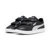 Sneaker PUMA "SMASH 3.0 GLITZ GLAM V PS", Gr. 32, schwarz (puma schwarz, puma silber, puma weiß), Synthetik, unifarben, sportlich, Schuhe