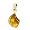 Ketten-Anhänger OSTSEE-SCHMUCK "Ostsee-Schmuck Anhänger Jula 23 mm Anhänger Jula 23 mm", gelb, Schmuckanhänger, Damen, 23 x 11mm, Gelbgold 333, 1.6 g