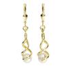 Paar Ohrhänger OSTSEE-SCHMUCK "Ostsee-Schmuck Ohrhänger Lusia Ohrhänger Lusia", gelb, Ohrringe, Damen, 38 x 8mm, Gelbgold 333