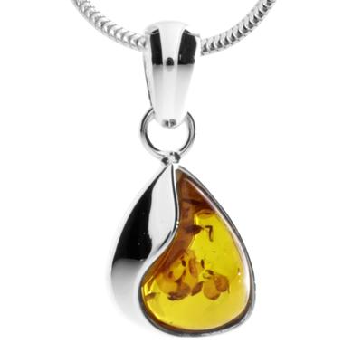 Kette mit Anhänger OSTSEE-SCHMUCK "Ostsee-Schmuck Kette mit Anhänger Jeska 20 mm" Gr. 50, silber (silberfarben), Halsketten, Damen, 50cm, Silber 925 (Sterlingsilber), L: 40cm Image