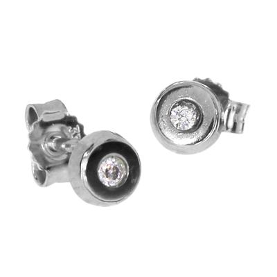 Paar Ohrstecker OSTSEE-SCHMUCK "Ostsee-Schmuck Ohrstecker Nea Ohrstecker Nea", weiß, Ohrringe, Damen, 5,0mm rund, Weißgold 333 Image