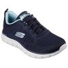 Sneaker SKECHERS "TRACK-NEW STAPLE", Damen, Gr. 40, blau (navy, blau), Textil, casual, Schuhe, Freizeitschuh in veganer Verarbeitung