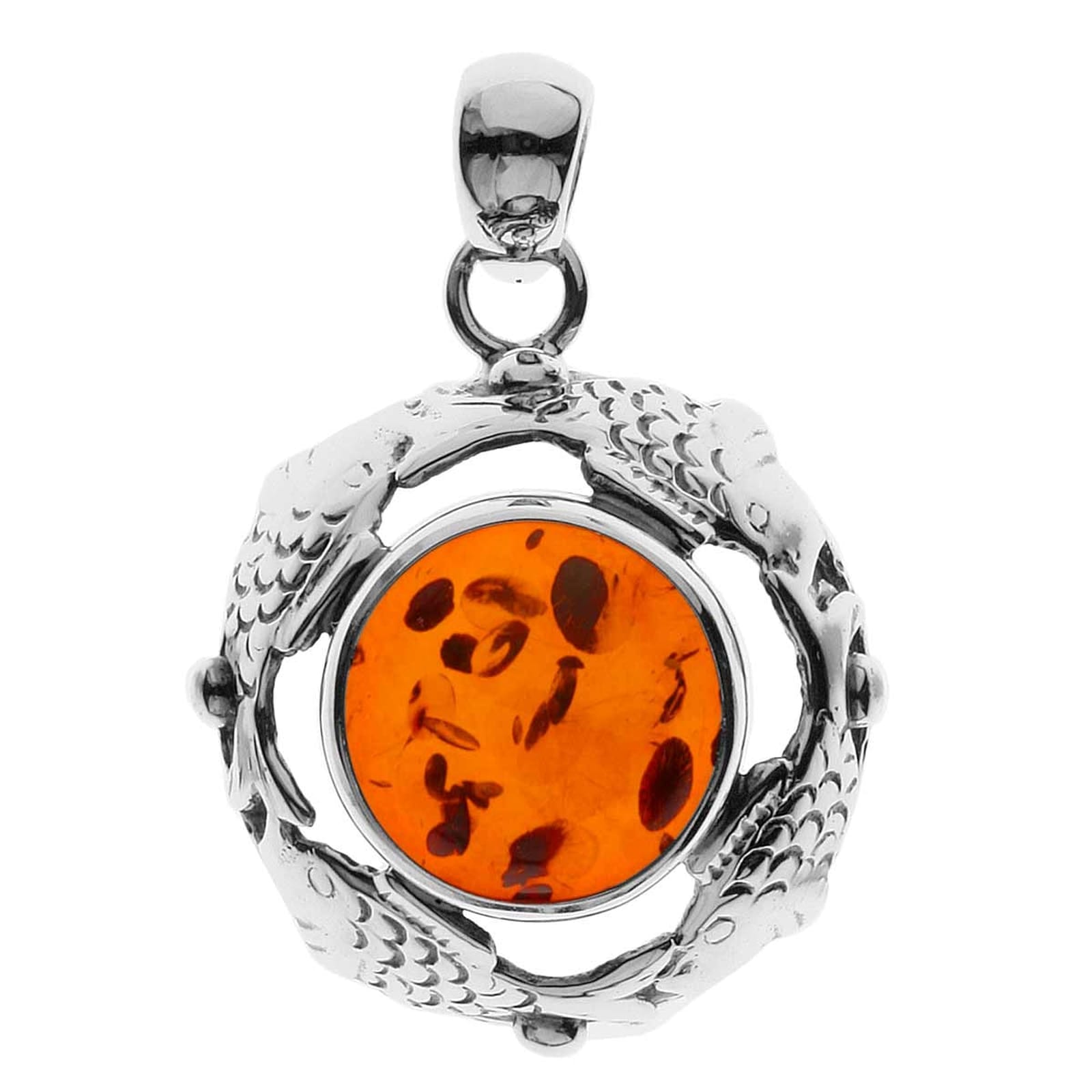 Kettenanhänger OSTSEE-SCHMUCK "Ostsee-Schmuck Anhänger Fischland 28x20 mm", weiß, Schmuckanhänger, Damen, 28 x 20mm, Silber 925 (Sterlingsilber), 4 g, Kettenanhänger