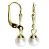 Paar Ohrhänger OSTSEE-SCHMUCK "Ostsee-Schmuck Ohrhänger Ine 5- Ohrhänger Ine 5-", gelb, Ohrringe, Damen, 23 x 6mm, Gelbgold 333