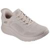 Slip-On Sneaker SKECHERS "BOBS SQUAD CHAOS-CURRENT MUSE", Damen, Gr. 40, beige (natur), Textil, sportlich, Schuhe, Freizeitschuh für Maschinenwäsche geeignet