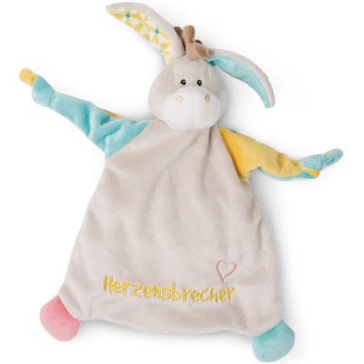 Schmusetuch NICI "My First NICI Kollektion, Esel, Herzensbrecher", Baby, bunt, Polyester, Schnuffeltücher, mit aufgestickten Augen