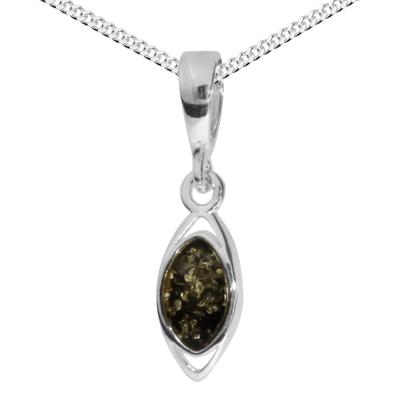 Kette mit Anhänger OSTSEE-SCHMUCK "Ostsee-Schmuck Kette mit Anhänger Telia Kette mit Anhänger Telia" Gr. 42, silber (silberfarben), Halsketten, Damen, 42cm, Silber 925 (Sterlingsilber), L: 42cm Image