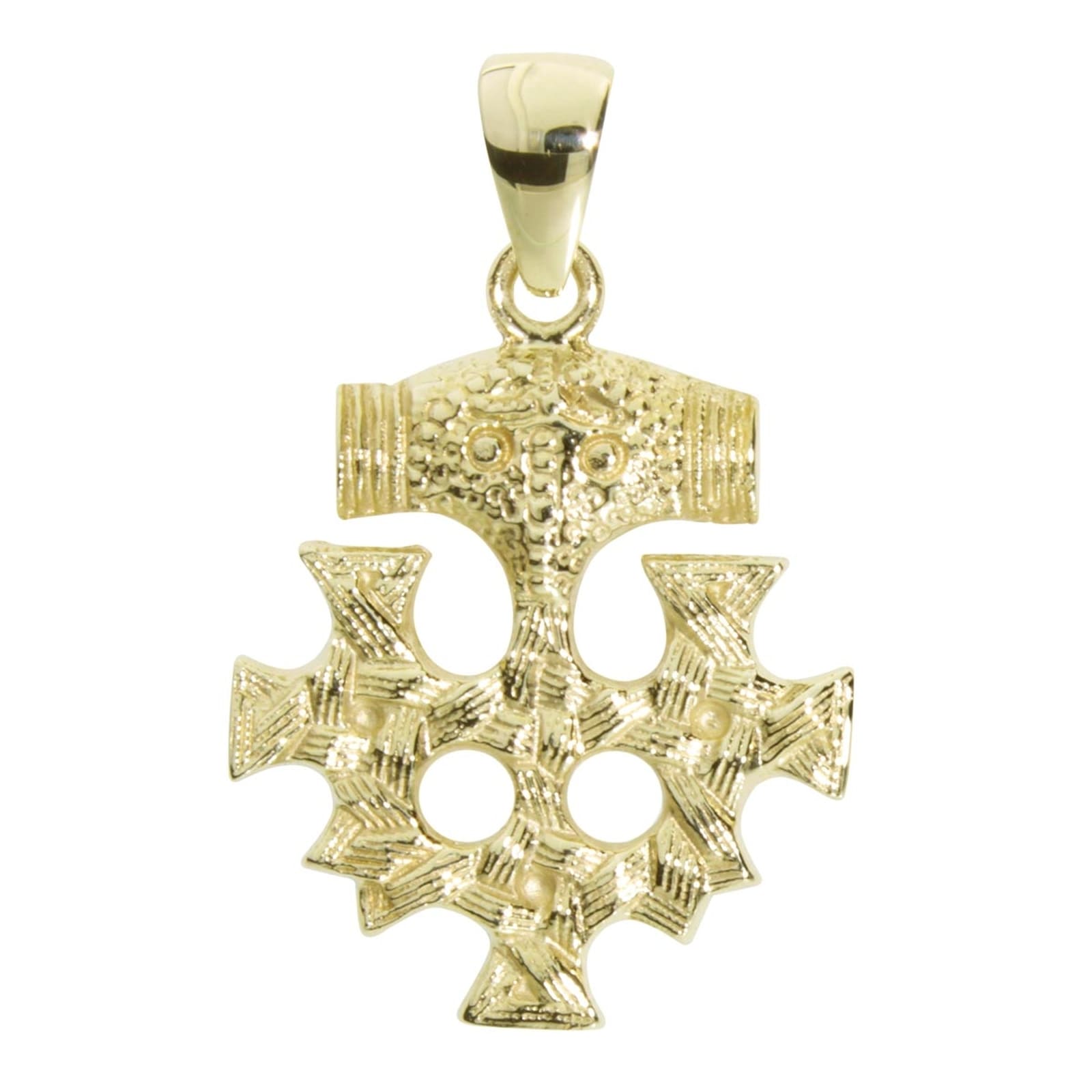 Kettenanhänger OSTSEE-SCHMUCK "Ostsee-Schmuck Anhänger Hiddensee 25 x 23 mm", gelb, Schmuckanhänger, Damen, 35 x 23mm, Gelbgold 333, 5,9 g, Kettenanhänger