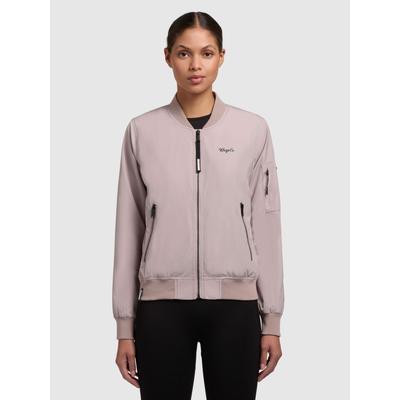 Bomberjacke KHUJO "STENCE3", Damen, Gr. S, lila (flieder), 100% Polyester, unifarben, casual, regular fit hüftlang, Langarm eingesetzt Rippbündchen, Jacken Image