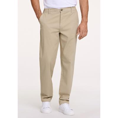 Chinos LINDBERGH "Lindbergh Chino", Herren, Gr. L, beige (sand), Oberstoff: 98% Baumwolle, 2% Elasthan, relaxed fit, Hosen Image