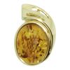 Ketten-Anhänger OSTSEE-SCHMUCK "Ostsee-Schmuck Anhänger Gleiter-Resi Anhänger Gleiter-Resi", gelb, Schmuckanhänger, Damen, 24 x 15mm, Gelbgold 333, 3.9 g