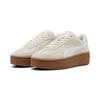 Sneaker PUMA "CLUB II ERA PLATFORM SD WNS", Gr. 36, grau (vapor gray, puma weiß), unifarben, sportlich, Schuhe