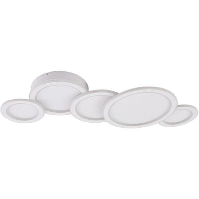 Neuwertig] Lucande Led Deckenleuchte Diala Weiß Metall 96 Cm Deckenlampe Lampe Leuchte Spot B-Ware Image