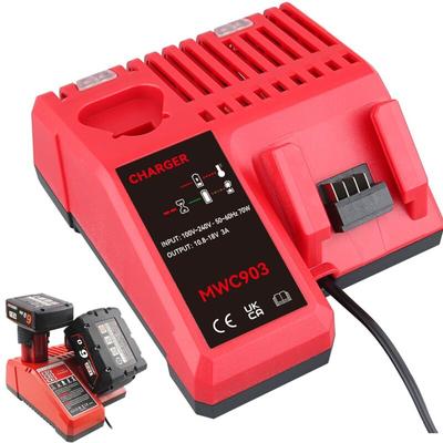 Pdstation - M12 & M18 Batterie Schnelle Ladegerät Ladegerät Für Milwaukee M12-18C 12V-18V Image