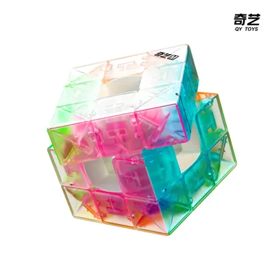 [JudyCube] Qiyi Racing Void Cube Limited Edition Magnetischer UV Magic Speed Cube Fidget Toys Cubo Magico Puzzle Qiyi Hollow 3x3 M Image