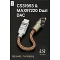 Adattatore per cuffie DAC da tipo C a 3,5 mm superiore CX31993 MAX97220 Cavo amplificatore a doppio chip per PC Android Audio HiFi DSD 384kHz 32bit