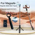 MEUYAG Supporto per treppiede per selfie stick estensibile magnetico con telecomando wireless Bluetooth per monopiede Android Magsafe IPhone