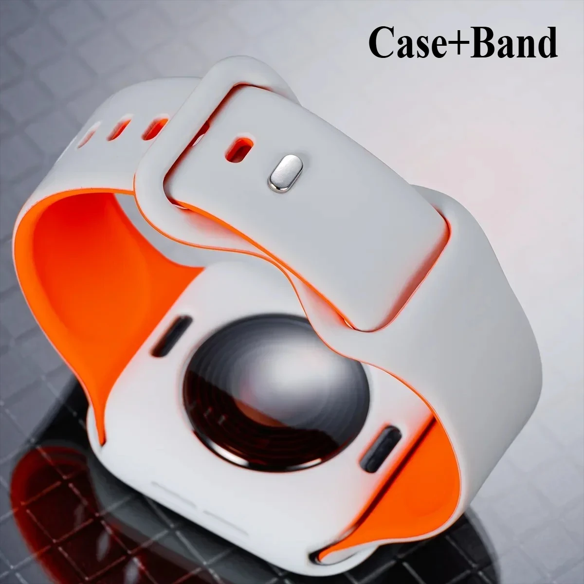 Armband + Hülle für Apple Watch Ultra 2 49 mm 46 mm 45 mm 44 mm 42 mm 40 41 mm Weiches Silikonband TPU-Gehäuse Iwatch Serie 10 9 8 7 6 SE 5 4 Image