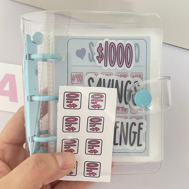 Spar-Ordner, 1000 Spar-Challenge, Loseblatt-Notizbuch, Ordner, Gehäuse, Budgetplaner, Bargeld, Budget, Umschlag, Spar-Challenge Image