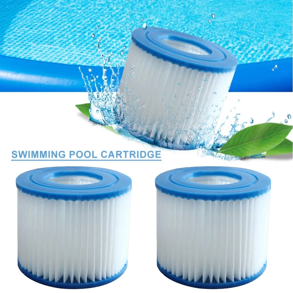 1/2PCS Schwimmbad Typ VI Patrone Wiederverwendbare Reiniger Zubehör Weiche Gummi Enden SPA Filter Ersatz für Intex filter Image
