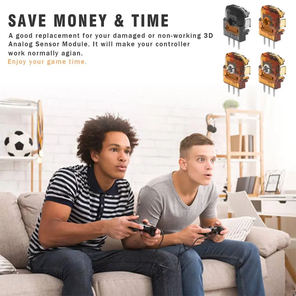 Für PS4 Controller Joystick Sensor Tunnel Magnetische Widerstand Ersatz Stick für PS4 Gamepad Präzision Analog Modul Image