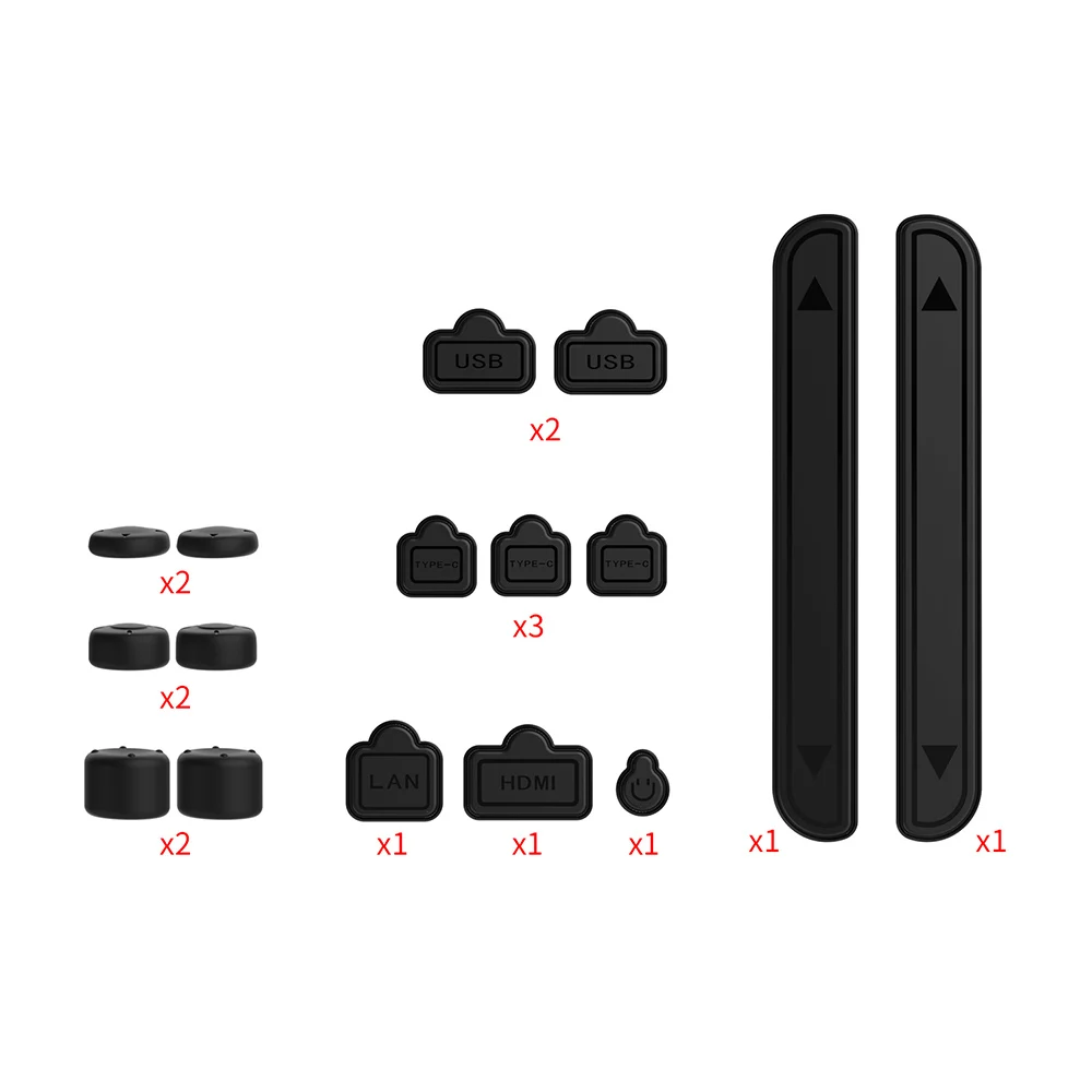 16-in-1-Staubstecker TNS-5165 für Switch 2-Konsole, Staubstecker-Set mit 3 Höhen-Thumbstick-Kappen für Switch 2, Spielkonsolen-Zubehör Image