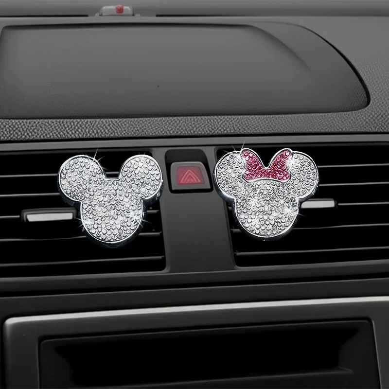 Cute Cartoon Car Vent Aromatherapy Clip Car Air Conditioner Perfume Decoration Clip Rhinestone Car Interior for car