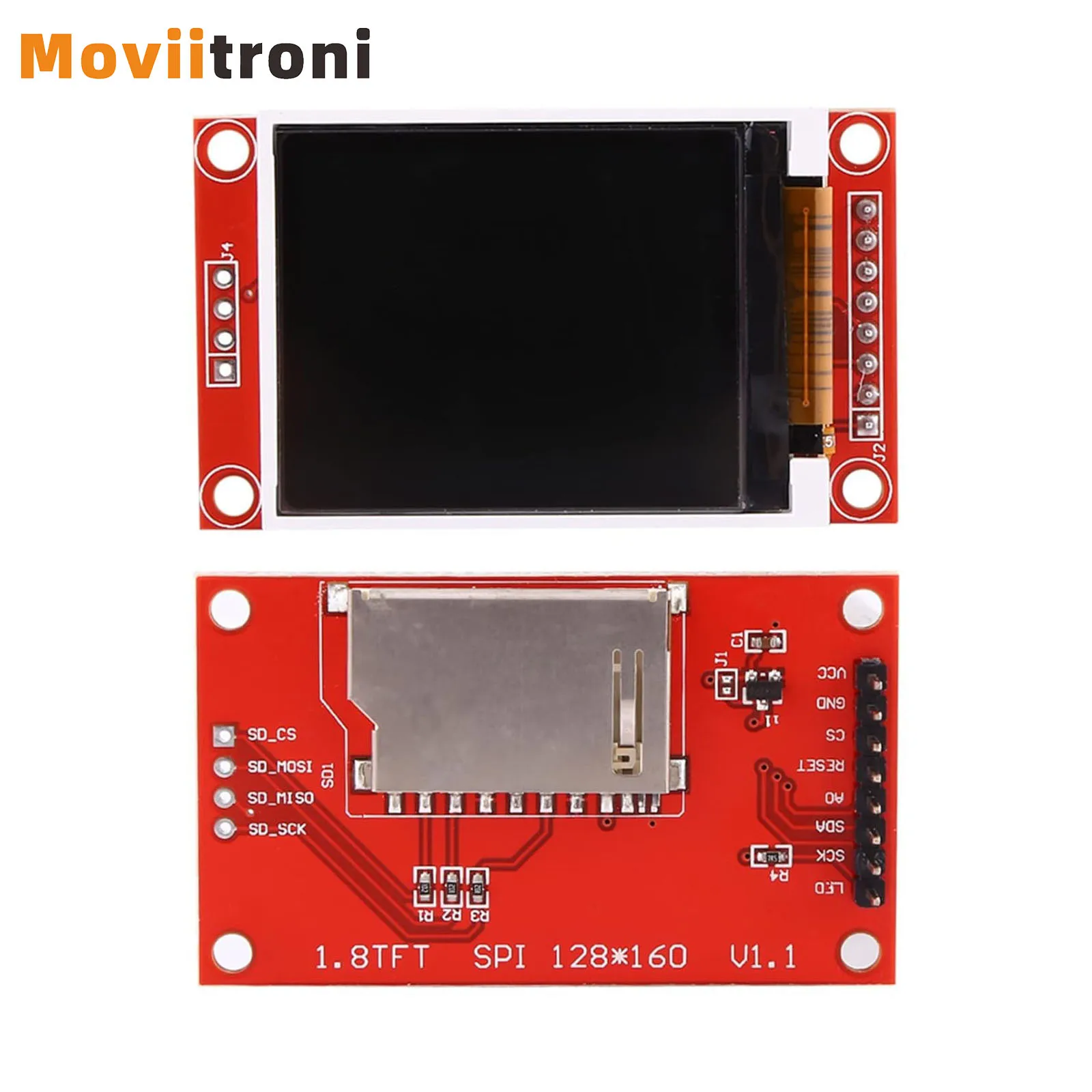 1,44 Zoll 1,8 Zoll SPI TFT LCD-Display-Modul 8-polige Version Vollfarbe für Arduino 1,44 TFT Image