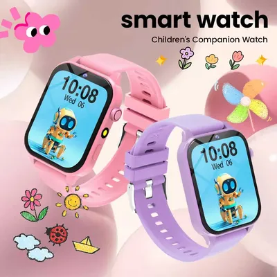 Kids Game Smart Watch Flashlight Waterproof HD Touch Screen Sleep Tracker Camera Alarm Student Study Watch For Boys Girls Gift