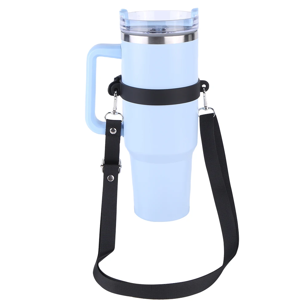 Wasserflaschengriff mit verstellbarem Schultergurt, Wasserflaschenhalter, universelles Wasserflaschen-Lanyard für Stanley 30oz/40oz Cup Image