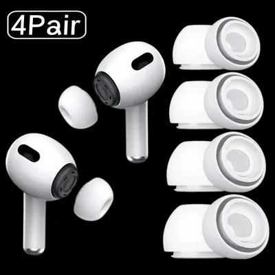 1–4 Paar Silikon-Kopfhörerspitze für Apple AirPods Pro 1 2, rutschfeste Ersatz-Ohrhörer, Ohrzubehör, weiche Silikon-Ohrstöpsel Image