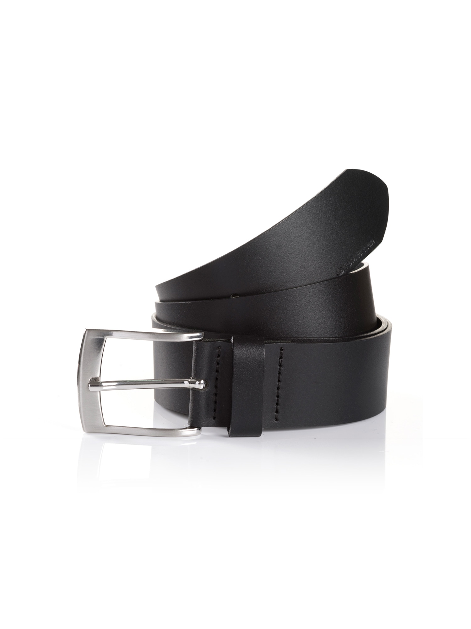 Ledergürtel TOM TAILOR "TTANDREW", Damen, Gr. 11,5, schwarz, Rindsleder, unifarben, Gürtel Ledergürtel, 4 cm breit, Herrengürtel, Jeans und Casual, bis Gr. 120 Image