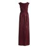 Overall VERA MONT "Vera Mont Jumpsuit im Glitzer-Look", Damen, Gr. 46, Normalgrößen, rot (rot, grau), Jersey, Obermaterial: 86% Polyamid, 9% Polyester metallisiert, 5% Elasthan. Futter: 100% Polyester., elegant, figurbetont, Rundhals, Overalls