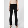 Anzughose VERO MODA "VMAMIRA MR FLARED PANT", Damen, Gr. L (40), Länge 32, schwarz, Web, Obermaterial: 95% Polyester, 5% Elasthan, unifarben, elegant, ausgestellt normal, Hosen