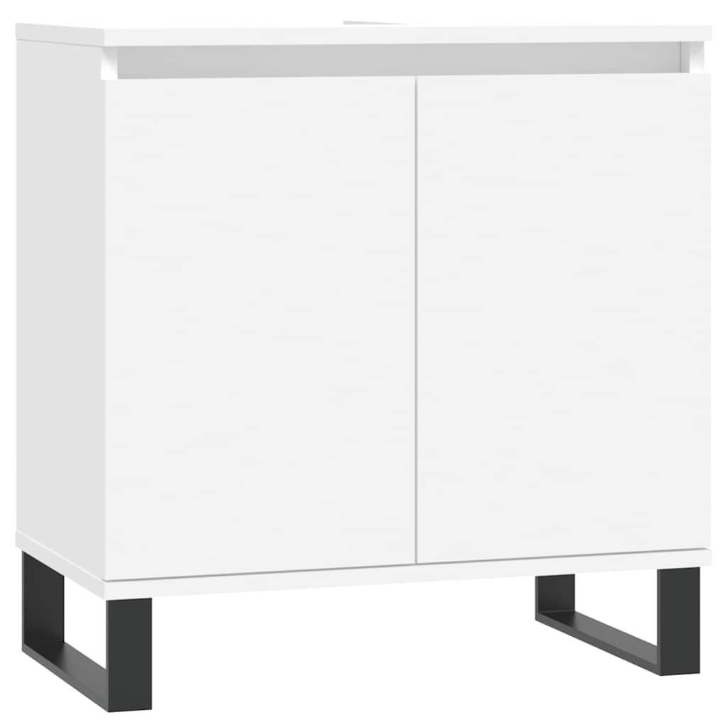 vidaXL Badezimmerschrank Weiß 58x33x60 cm Holzwerkstoff Image