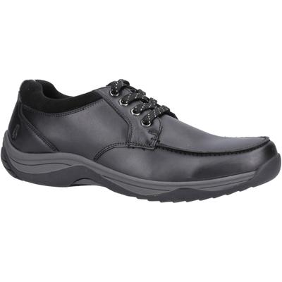 Hush Puppies Derek Leder Herren Schwarze Schnürschuhe Image