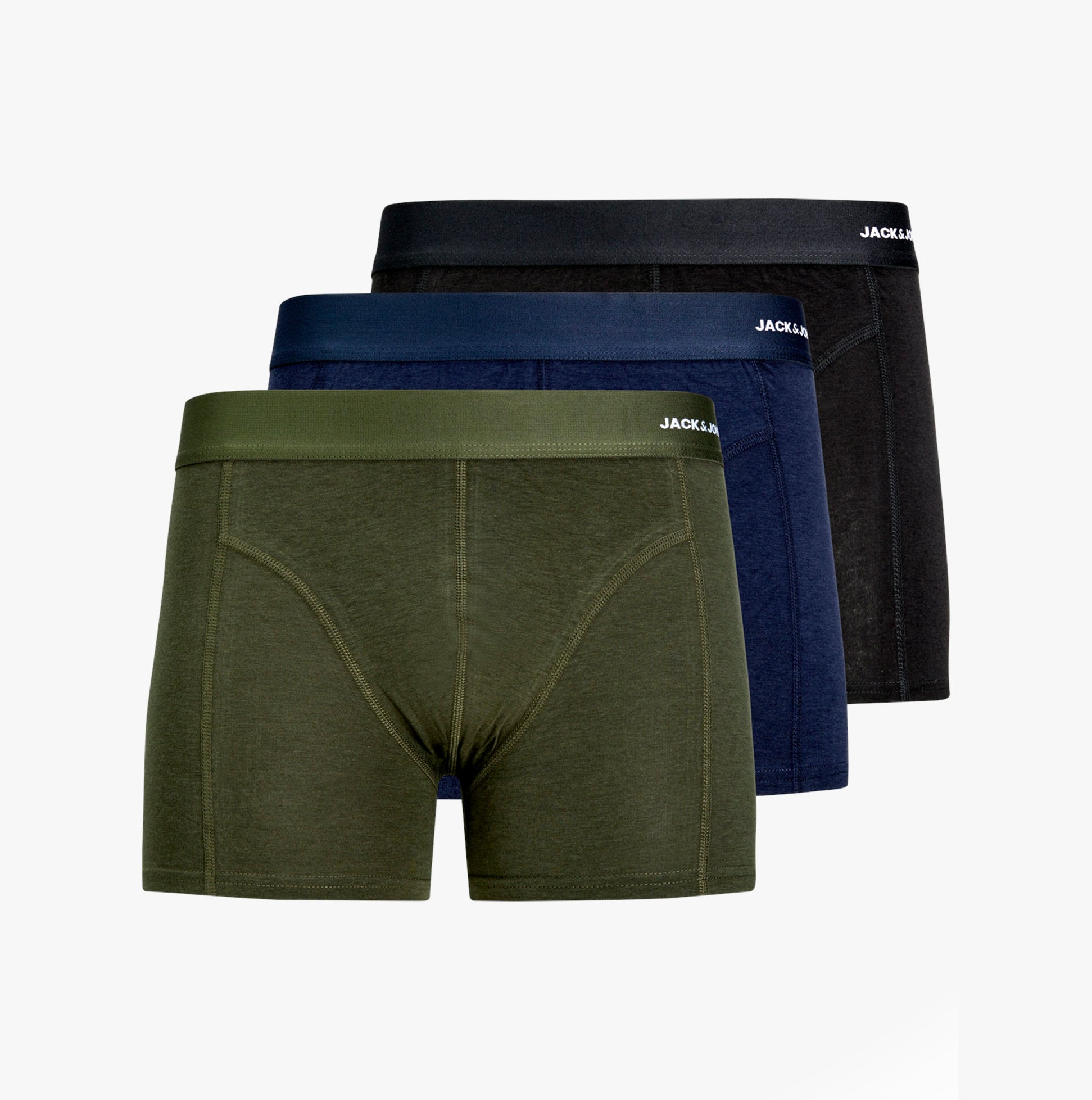 Jack & Jones BASIC BAMBOO Herren 3er Pack Shorts Waldnacht Image