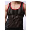 Herren gestreifter Rundhals-Top