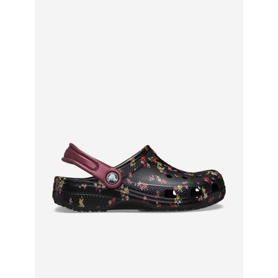 Crocs Mädchen Classic Ditsy Floral Clog in Schwarz Image