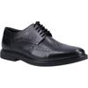 Hush Puppies Kingston Leder Herren Schwarze Brogues Schuhe